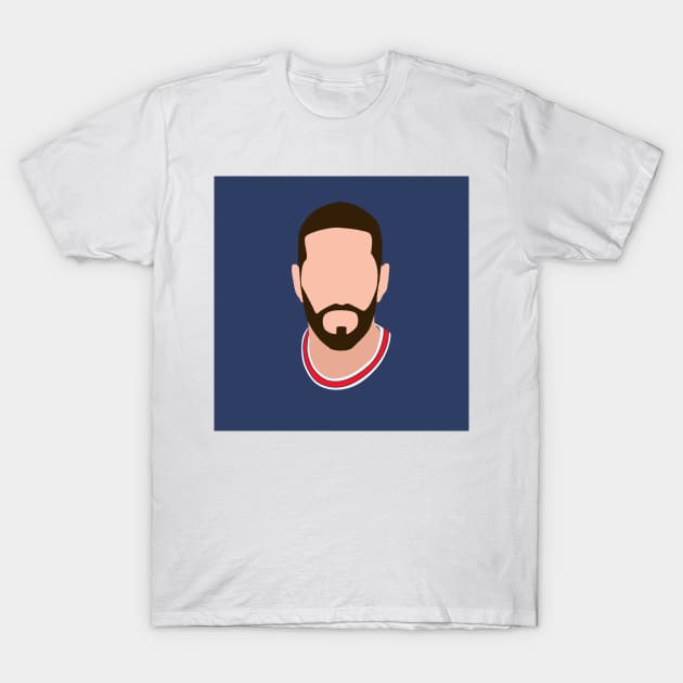 Sergio Ramos Minimalistic Face Art T-Shirt by GotchaFace